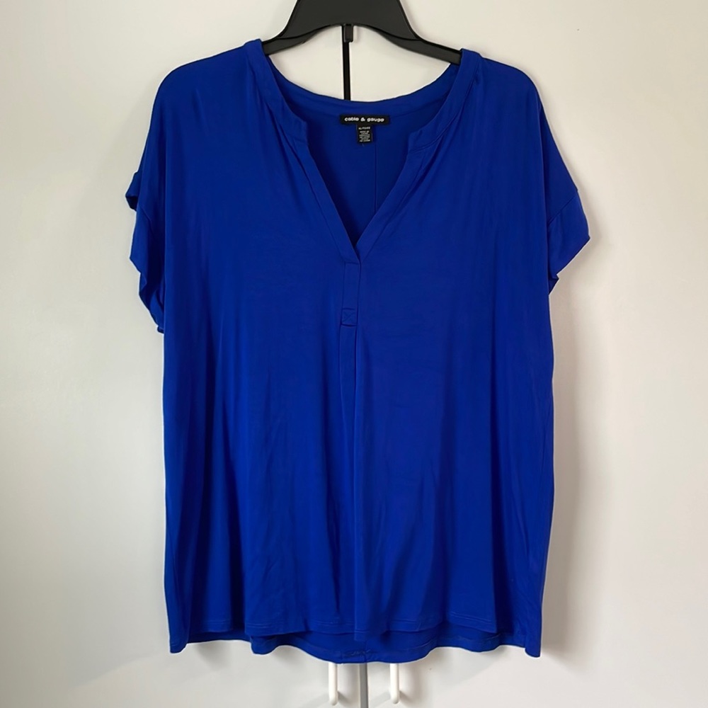 Cable and Gauge Cotton Blouse size XL
